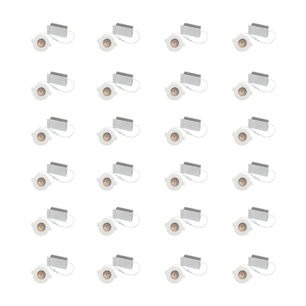 LED Recessed Ceiling Lights, 3 Inch Dimmable 5CCT Ultra-Thin with Junction Box, 8W Canless Slim Panel Downlight, 2700K/3000K/3500K/4000K/5000K, IC Rated, ETL
