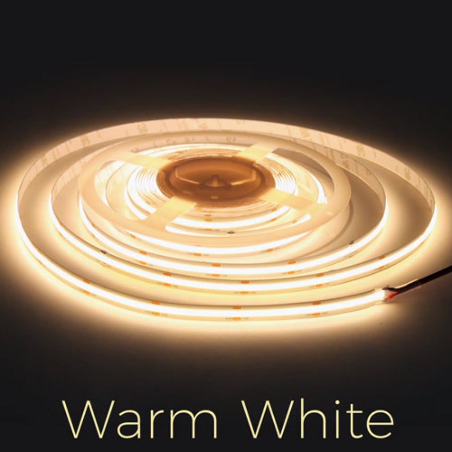24VDC 10M Accent Series Dotless Strip Lights 24V COB LED Strip 32ft, 528 LEDs/m, Dimmable, Dot-Free Indoor Tape for Cabinets, Shelves, Rooms & Accent Lighting ETL 3000k,4000k,6000k Selectable, IP20 (10 Rolls)