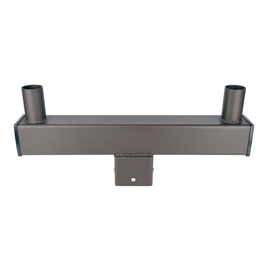 Light Fixture Mounting Bracket - Slip Fitter Tenon Adapter for 2 Lights 3/8 Inch, Street & Parking Lot Area Lights Bullhorn Mount