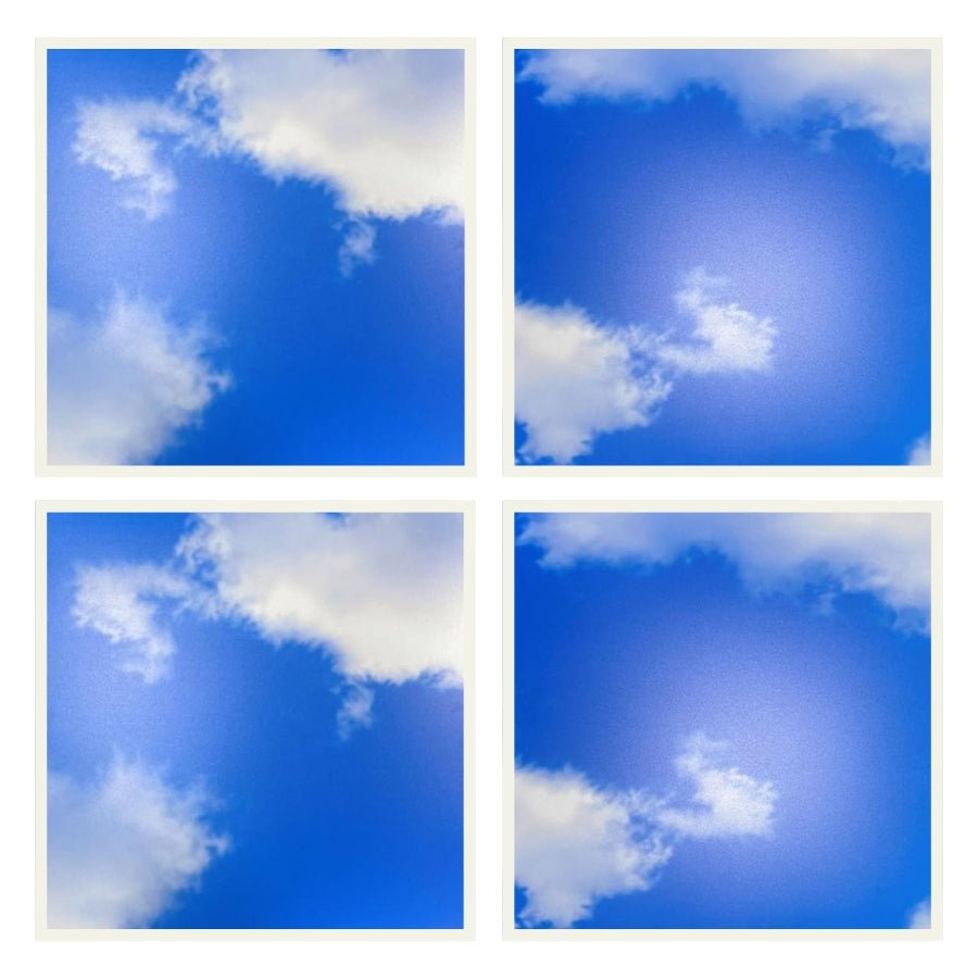 2x2 LED Sky Ceiling Panels, 40W Dimmable Flat Panel Light, 6500K, 5000LM, ETL Listed for Office Drop Ceiling Lights