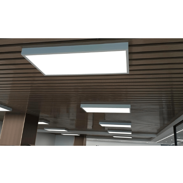 2x4 LED Flat Panel Light Surface Mount - Aluminum 2x4 Ceiling Frame with Mounting Screws, Easy Install, Durable White Frame for Ceiling Lights 6 Pack