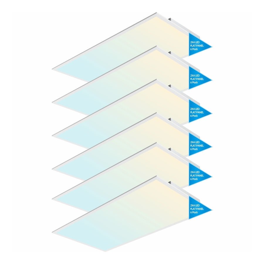 2x4 FT LED Light Flat Panel, 40-72W, 5 CCT 3K | 3.5K | 4K | 5K | 6.5K, Dimmable Recessed Drop Ceiling Lights, 3750/5000/6250/7500/9000 Lumens, Lay in Fixture for Office, 120-277V, UL DLC
