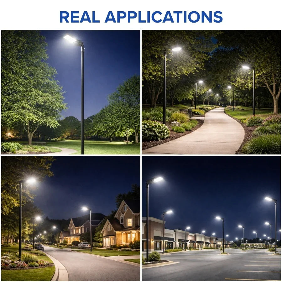 300W LED Parking Lot Light, 1000W Metal Halide Equivalent, 40,500 Lumens, 5700K Cool White, Dimmable 1-10V, IP65 Waterproof, Bronze Housing, Shoebox Mount, Inbuild Photocell,Surge protector, DLC 5.1 Premium, 120-277V, 3-Year Warranty