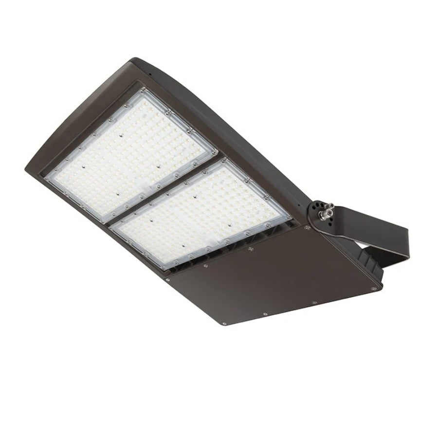 300W LED Area Flood Light, 40,500 Lumens, 5700K Cool White, Type V Distribution, 1000W Metal Halide Equivalent, Yoke Mount, IP65 Waterproof, DLC Premium, UL Certified, Dimmable 0-10V, 50,000 Hrs, 3-Year Warranty