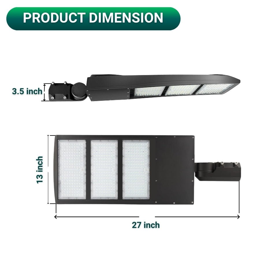 450W LED Parking Lot Light Fixtures - Shoebox Flood Light, 5000K 58500LM, IP65 Waterproof LED Area Lights, DLC UL Listed, 100-277V