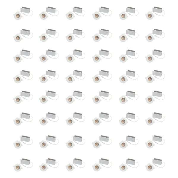 LED Recessed Ceiling Lights, 3 Inch Dimmable 5CCT Ultra-Thin with Junction Box, 8W Canless Slim Panel Downlight, 2700K/3000K/3500K/4000K/5000K, IC Rated, ETL