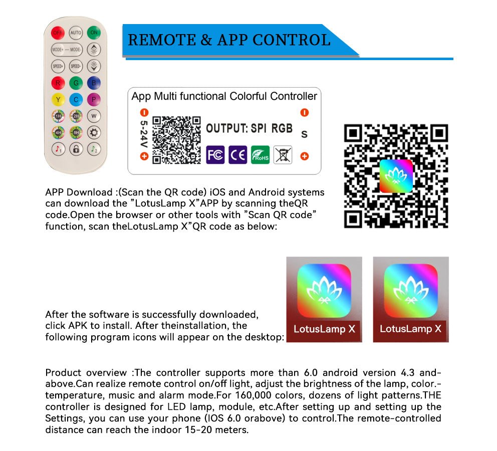 2x2 LED Panel Light - RGB Multicolor Edge-Lit, 40W 4400LM, Smart Wi-Fi Drop Ceiling Light, Remote & App Controlled, Works With Alexa/Google (6 Pack)