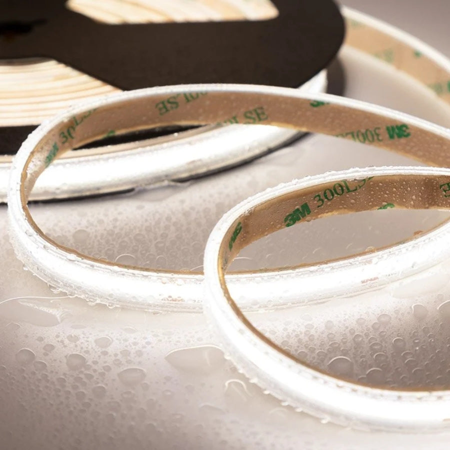 32ft (10m) Waterproof COB LED Strip Light - 24V, High CRI 90+, 146 LEDs/ft Dot-Free Seamless Glow, IP65 Waterproof, Dimmable, UL Listed, 36,000 Hrs, 3-Year Warranty