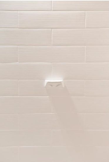 Cultured Marble Tub Surround, 6 x 24 Textured Tile