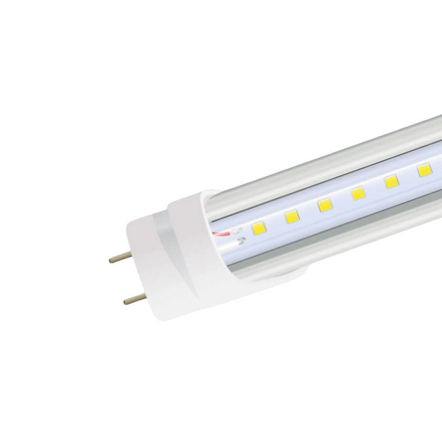 2FT LED Shop Light, 10W, Type A+B, Clear Glass, 1300 Lumens, G13 Base, Single/Double Ended, 120-277V AC, CRI 80+, LED Integrated Tube, Indoor Use, ETL Certified