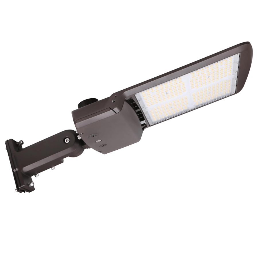 300W/240W/200W LED Parking Lot Lights, Power & CCT Selectable 3000K/4000K/5000K, 45000 Lumens, AC277-480V Shoebox Area Light, IP65 Waterproof, Universal Bracket, UL/DLC Listed