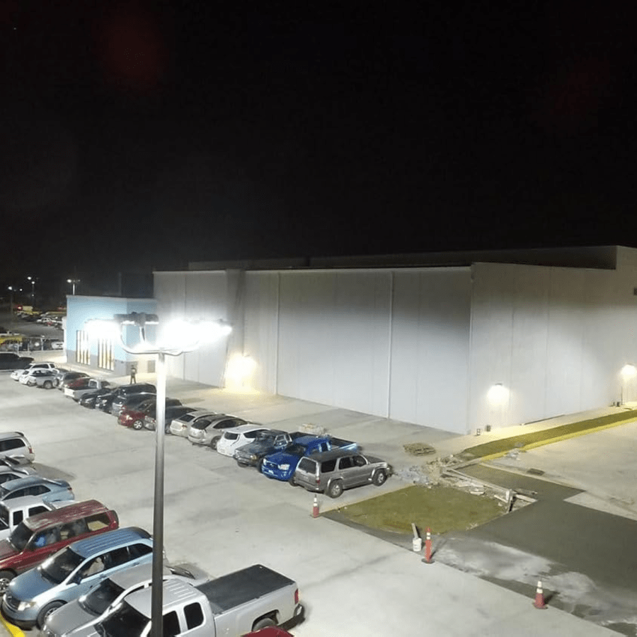300W/240W/200W LED Parking Lot Lights, Power & CCT Selectable 3000K/4000K/5000K, 45000 Lumens, AC277-480V Shoebox Area Light, IP65 Waterproof, Universal Bracket, UL/DLC Listed