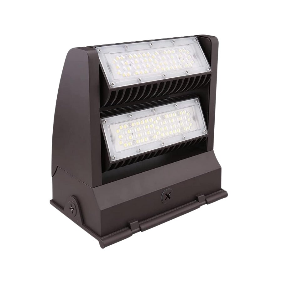 LED Wall Pack Light, 120W Rotatable Head, 5000K, 16,200 Lumens, IP65 Waterproof, Outdoor Security Lights, UL Listed, Replaces 500W MH/HPS