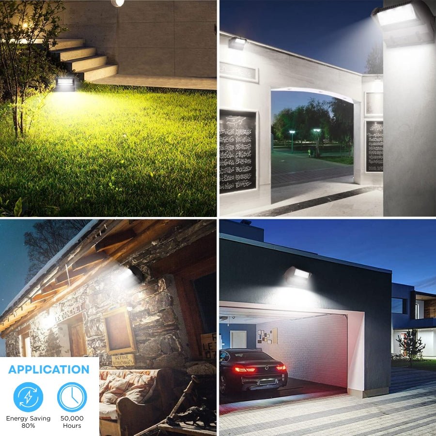 LED Wall Pack Light, 60W Rotatable Head, 5000K, 16,200 Lumens, IP65 Waterproof - Outdoor Security Lights, UL Listed, Replaces 500W MH/HPS