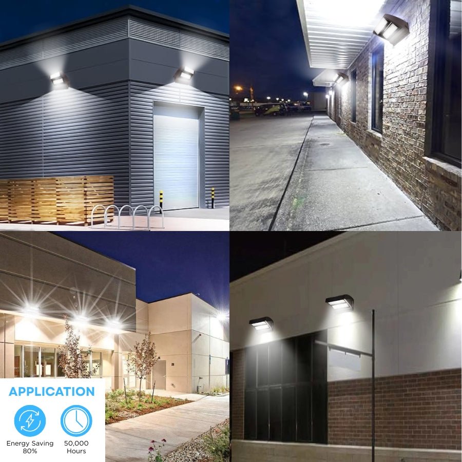 LED Wall Pack Light, 120W Rotatable Head, 5000K, 16,200 Lumens, IP65 Waterproof - Outdoor Security Lights, UL Listed, Replaces 500W MH/HPS