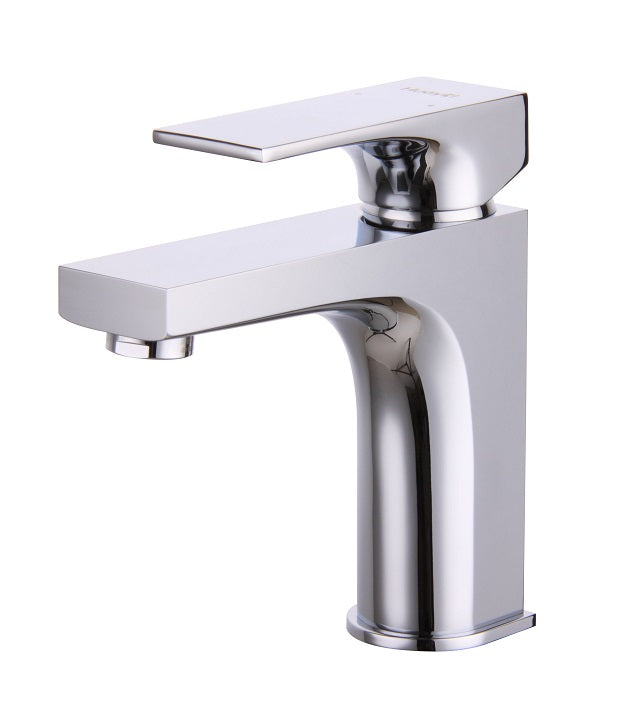 Square Single-Lever Sink Faucet, Chrome