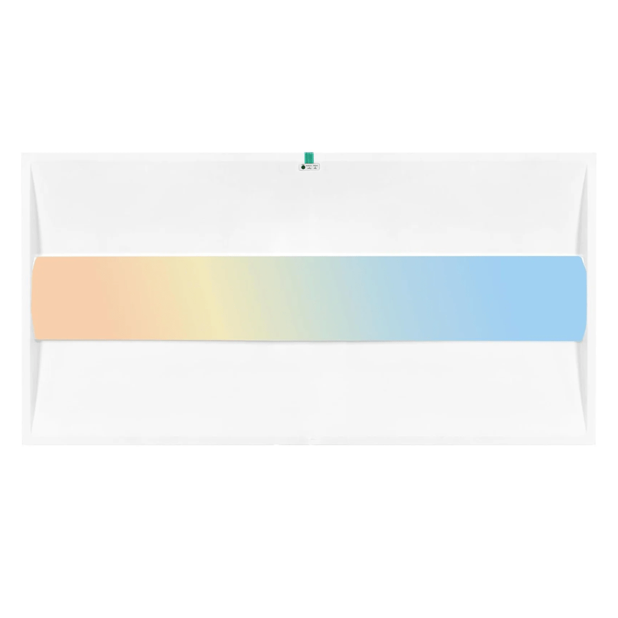 2x4 LED Flat Panel Troffer Light, Architecturally Designed Three-Dimensional Light Panel, 50W, 6500LM, 3000K/4000K/5000K CCT Selectable, 0-10V Dimmable, Emergency Backup, 100-277V - ETL Certified, Commercial Drop Ceiling Fixture