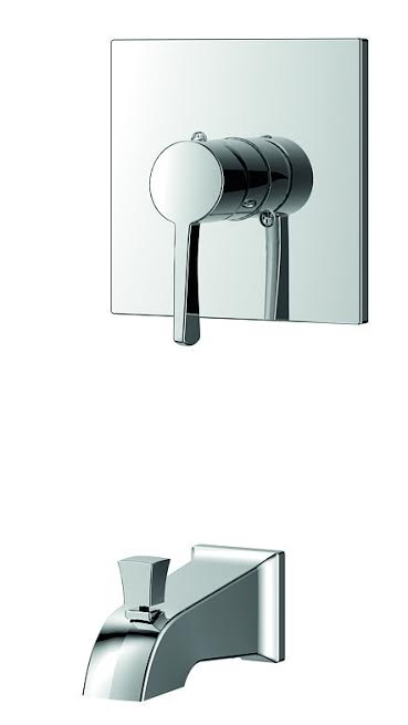 Single-Lever Tub and Shower Trim Kit, Chrome